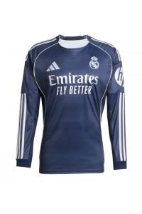 Real Madrid Jalkapallovaatteet Vieraspaita 2025-26 Pitkähihainen